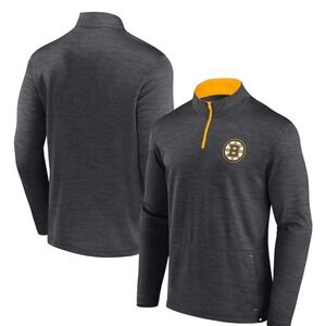 Boston Bruins Quarter‎ Zip Top Men's Large